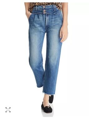 MOTHER The Shady Pleated Ankle Fray - Narrow Escape Size 27